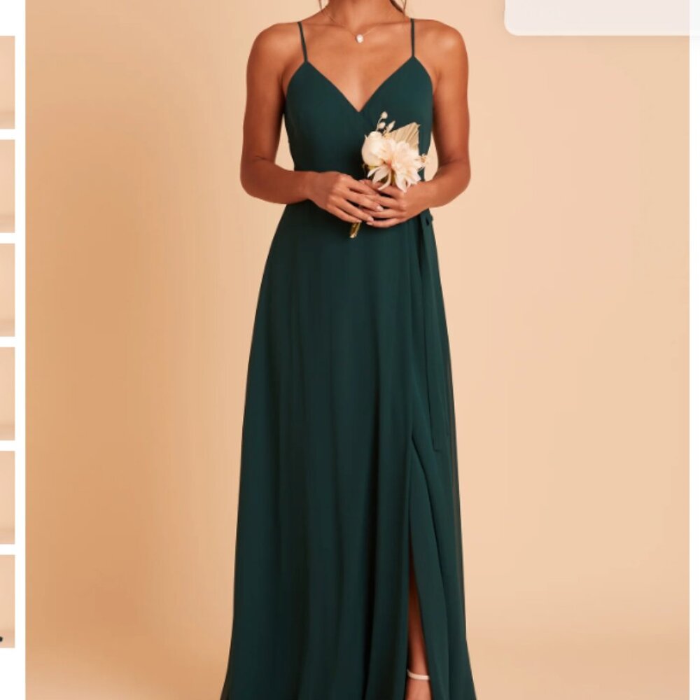 Birdy Grey Emerald Green Cindy Chiffon Dress - Medium